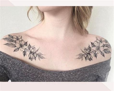 small upper chest tattoo female|40+ Breast Tattoos for Women that Steal Your Heart in 2024